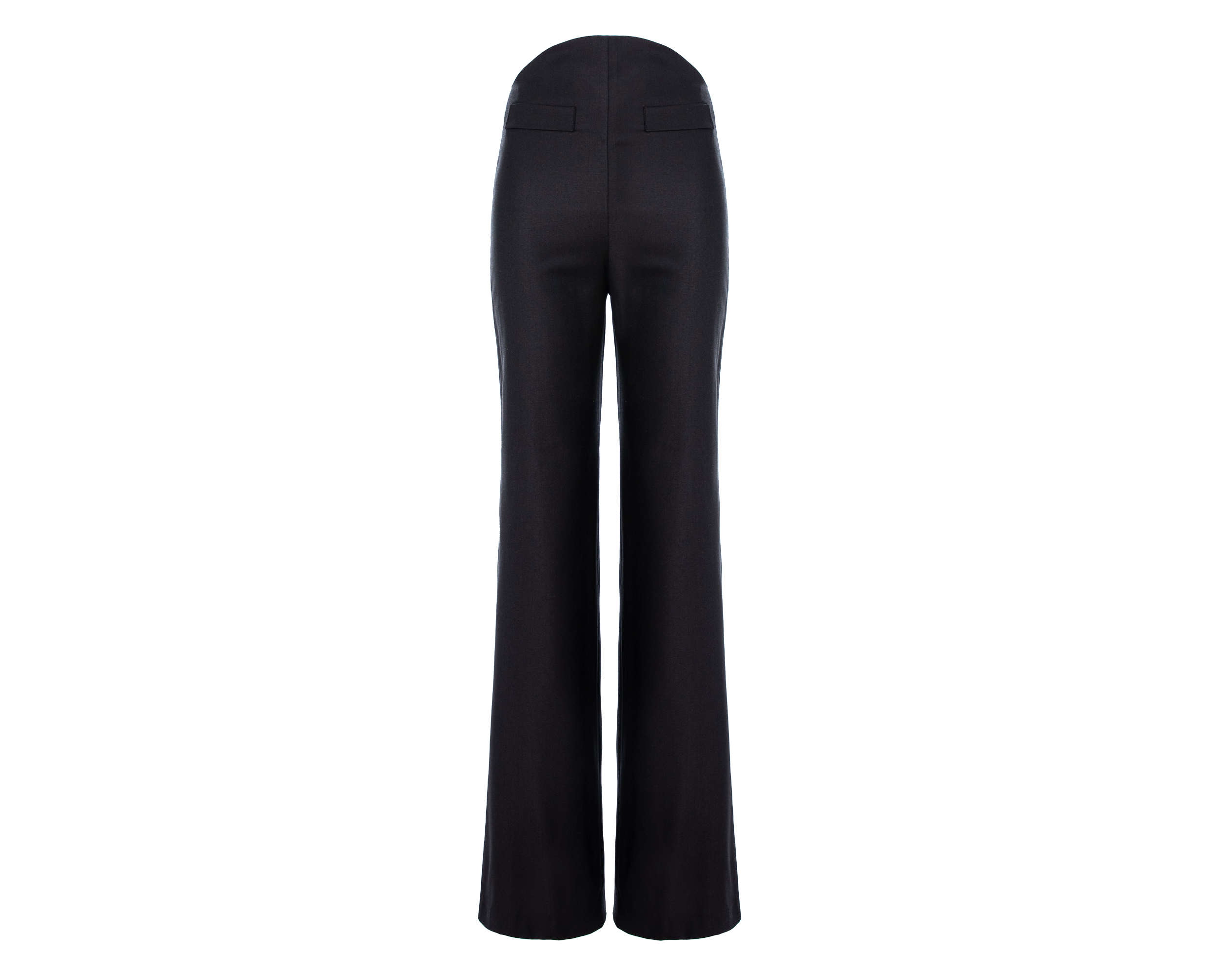 ROUND HIGH-WAISTED TROUSERS