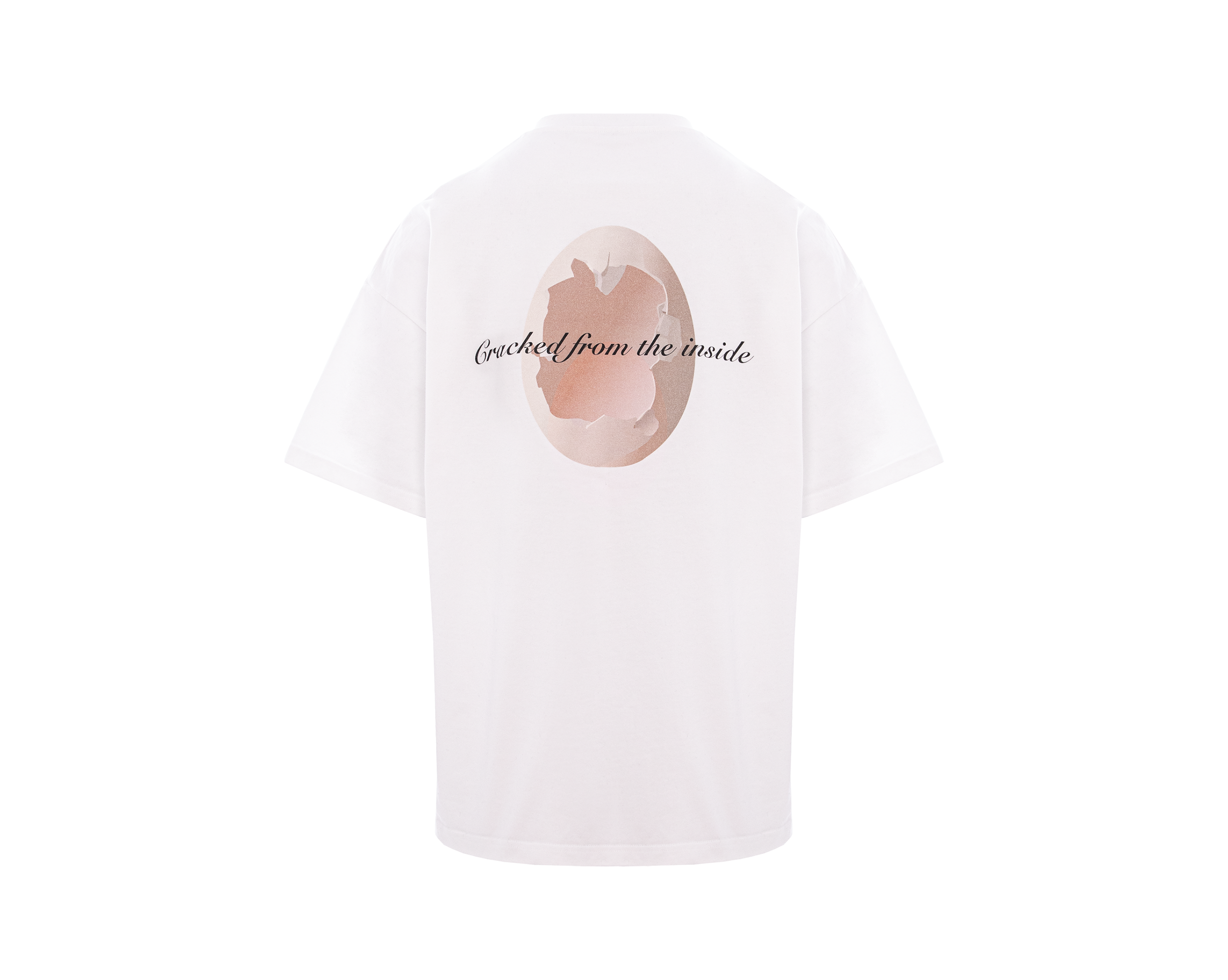 PRINTED UNISEX WHITE TEE