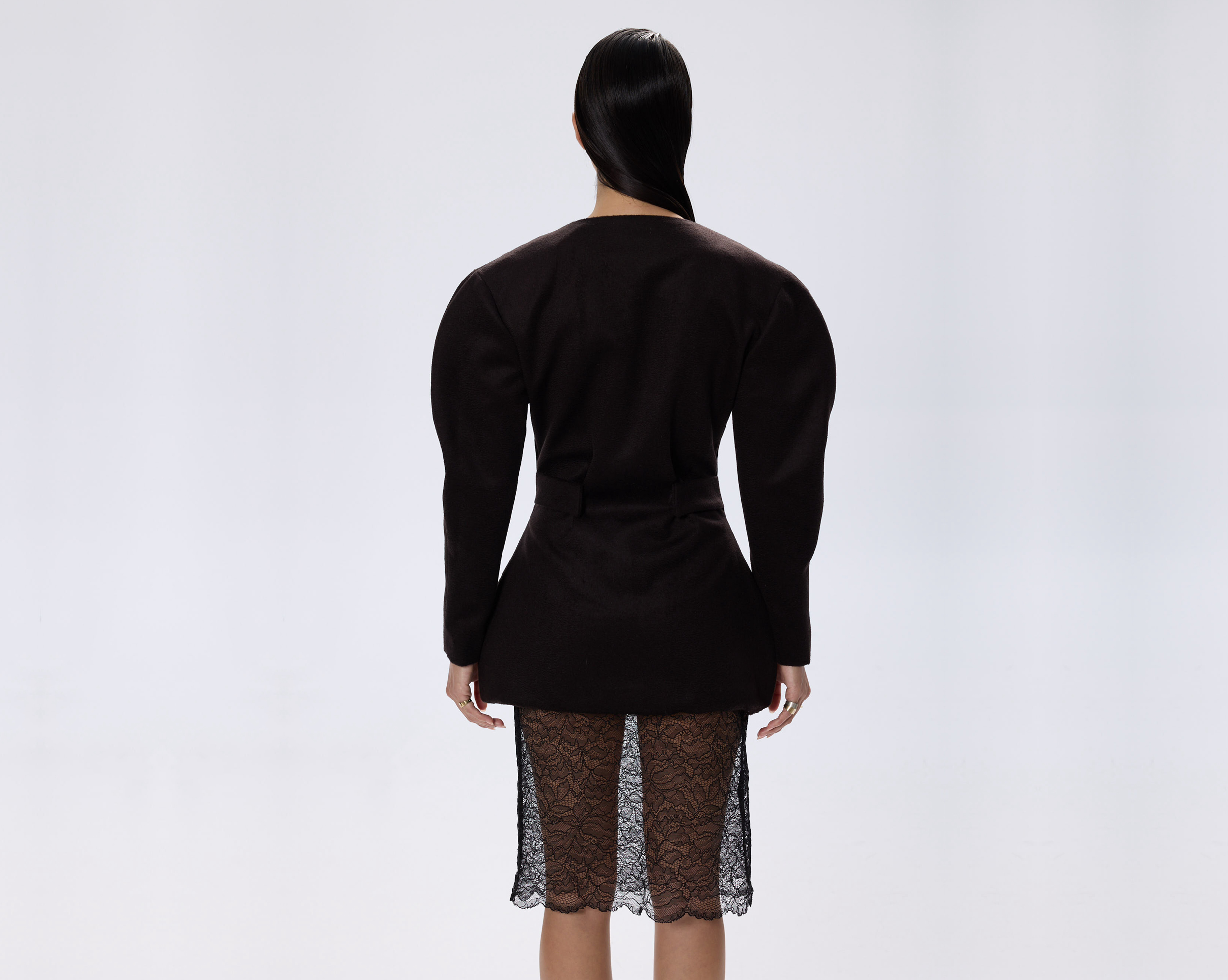 BROWN CASHMERE JACKET