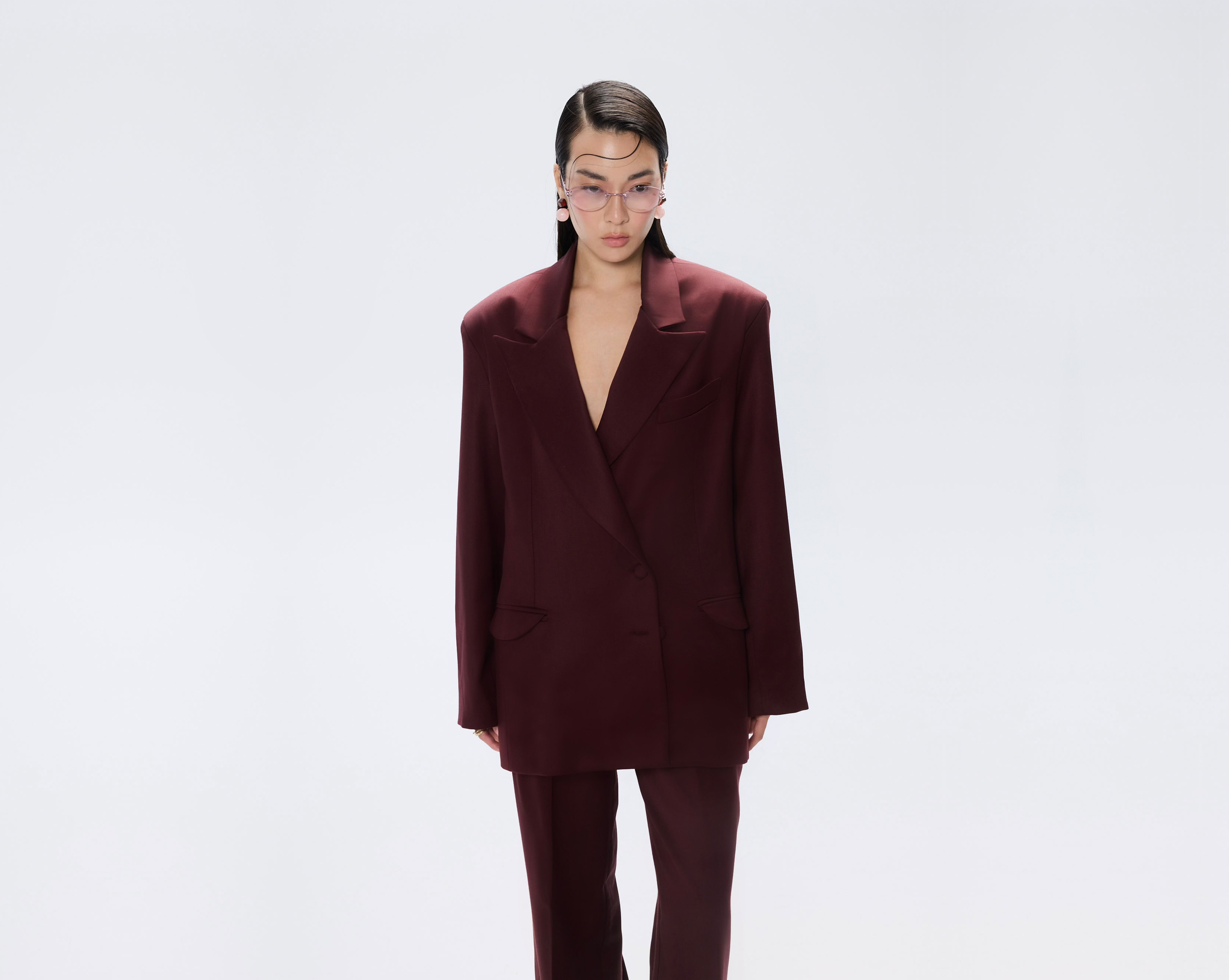 OV BURGUNDY BLAZER
