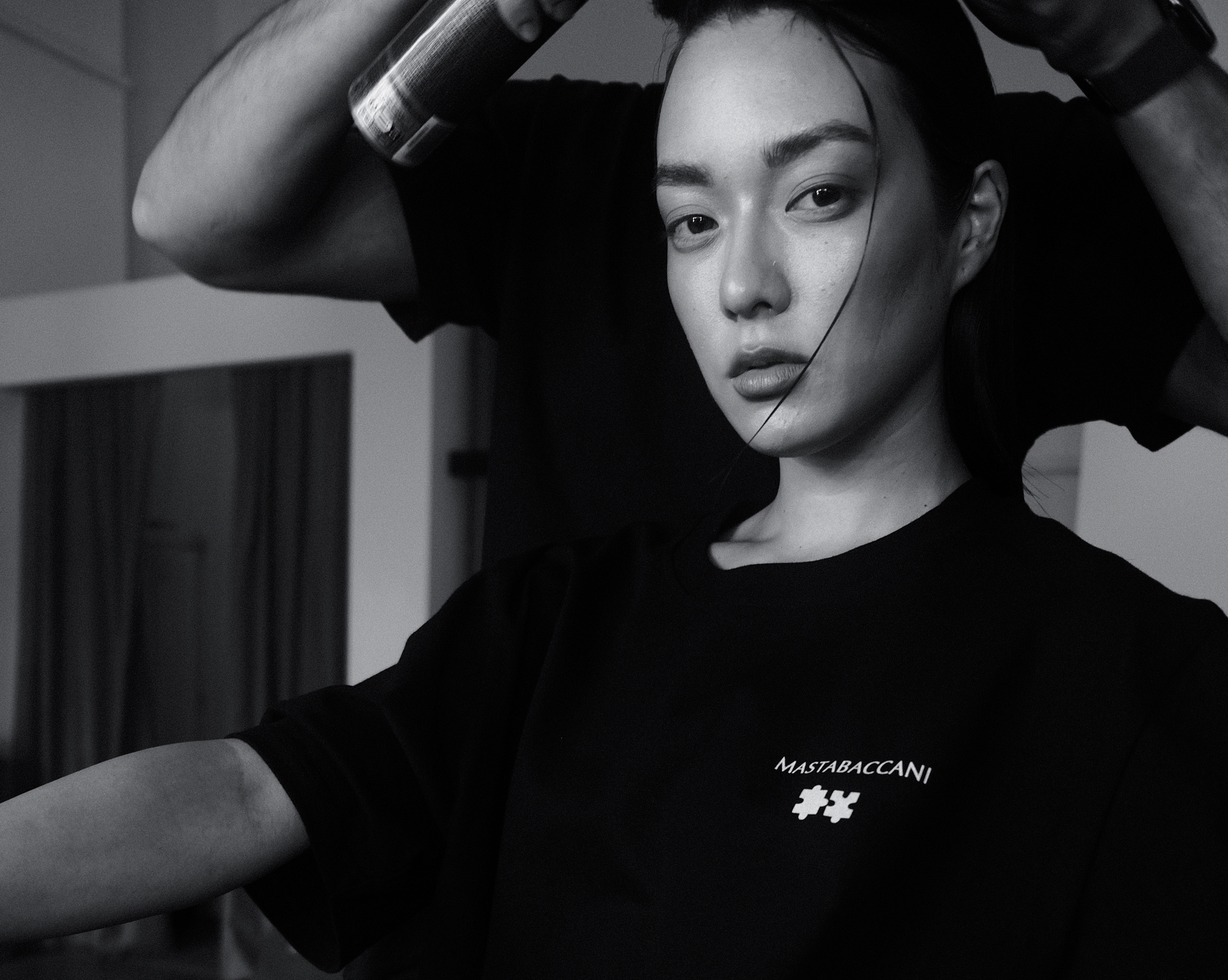 PUZZLE BLACK TEE