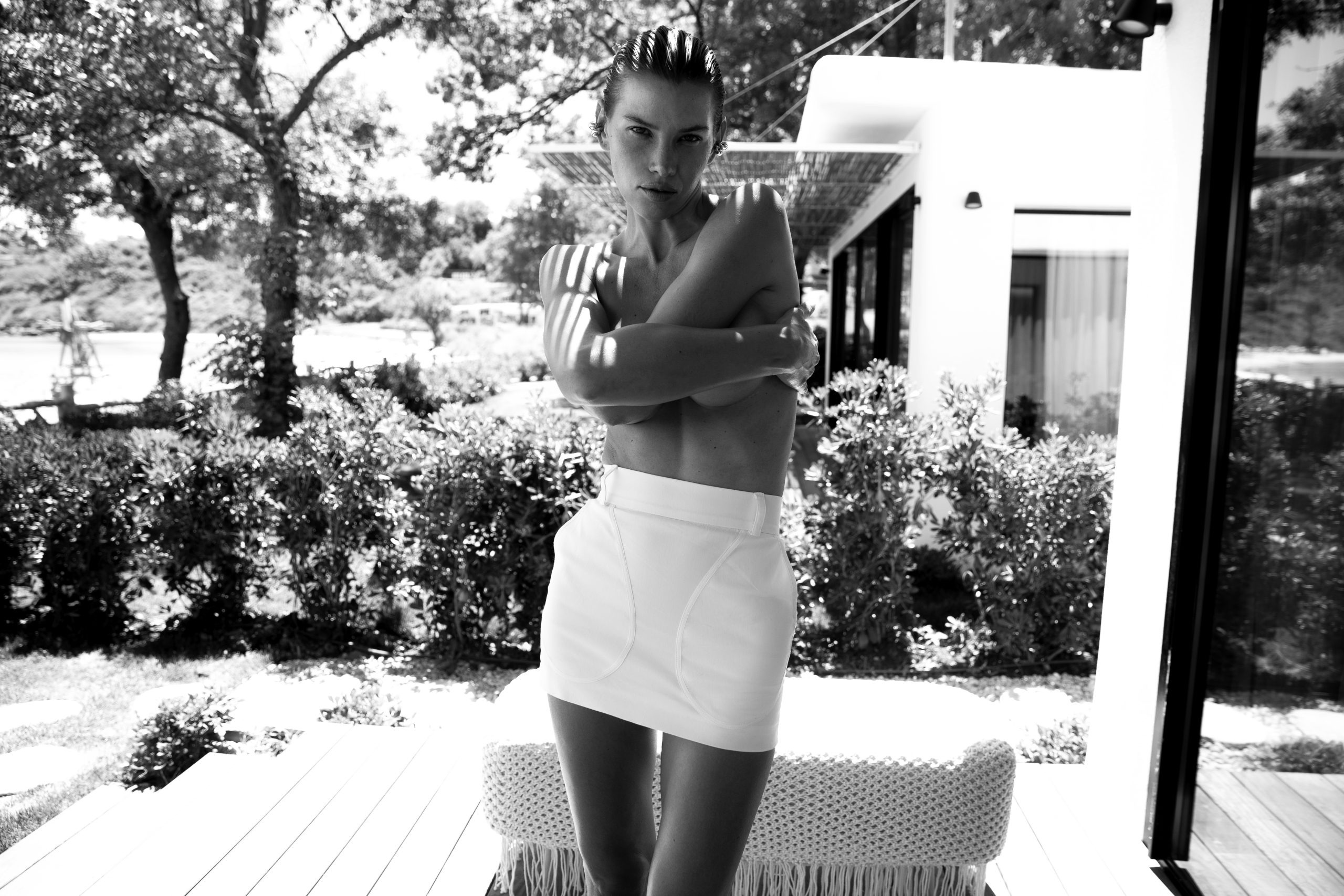 IVORY MINI SKIRT